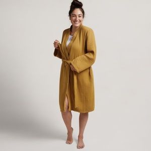 Parachute Cloud Cotton Robe | Large | Amber/Mustard